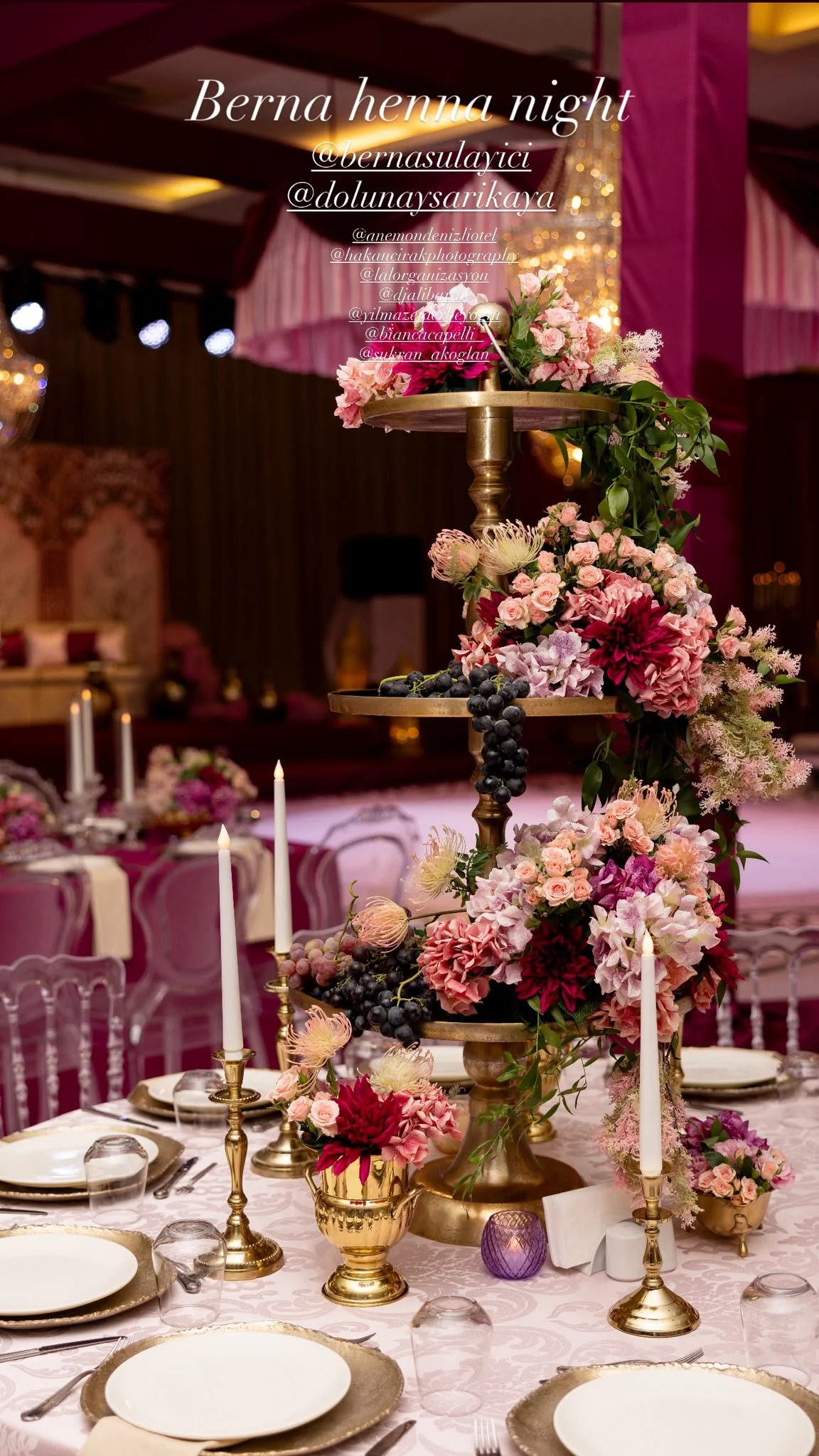 Salon de Rose: davet dekorasyonu ve mekân detayları, arşiv karesi 590